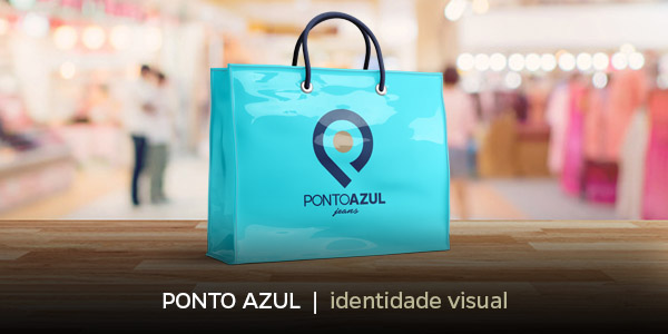 Design Identidade logo Loja Ponto Azul 